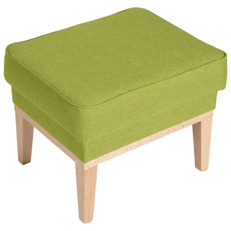 Hocker in Textil Hellgrün