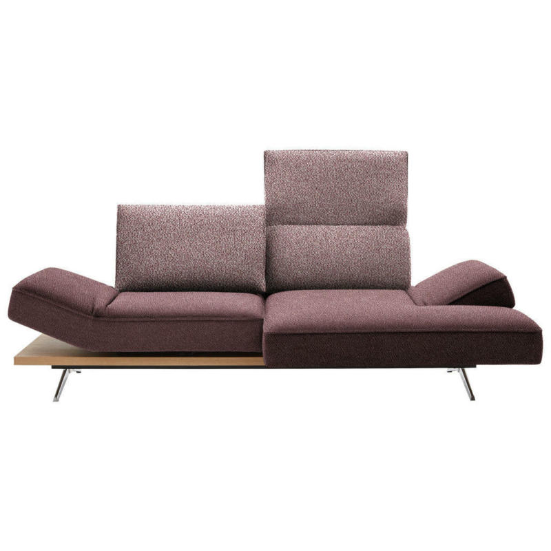 Ecksofa in Flachgewebe Rosa