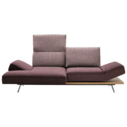 Ecksofa in Flachgewebe Rosa