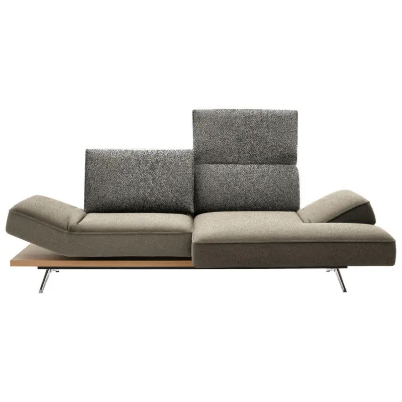 Ecksofa in Flachgewebe Beige