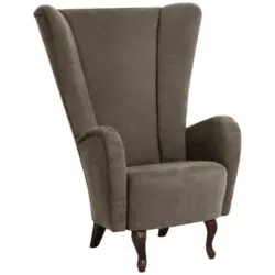 Designsessel in Velours Sahara