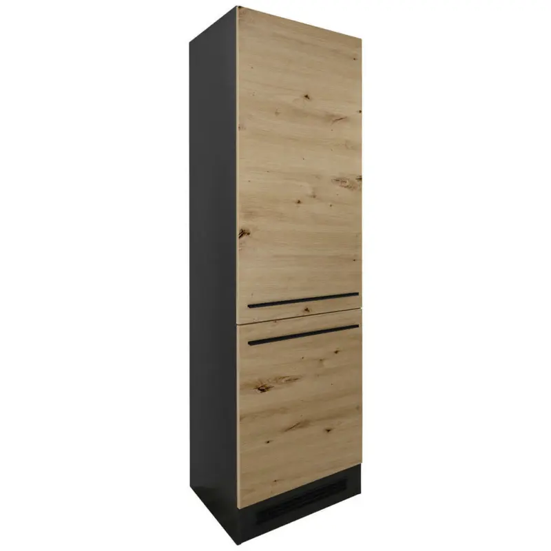 Ger&auml;teumbauschrank 60/211/57 cm in Anthrazit, Eiche Artisan