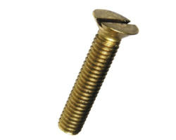 Gewindeschraube Senkkopf Schlitz Vollgewinde 6 x 10 mm 100 Stück