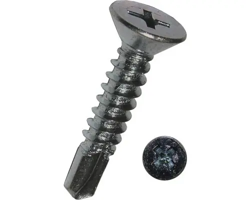 Bohrschraube Senkkopf, Kreuzschlitz, 4,2 x 22 mm, DIN 7504, Galv. verz. 1000 Stück
