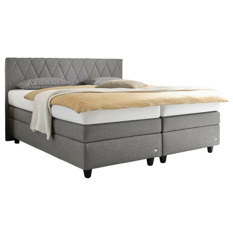 Boxspringbett 160/200 cm in Grau