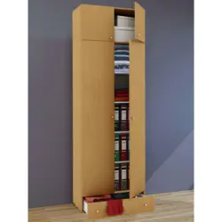 Mehrzweckschrank in Buchefarben