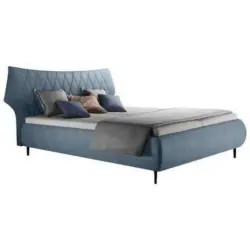 Polsterbett 180/200 cm in Blau