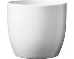 Blumentopf Soendgen Basel Keramik Ø 16 H 15 cm weiss glänzend