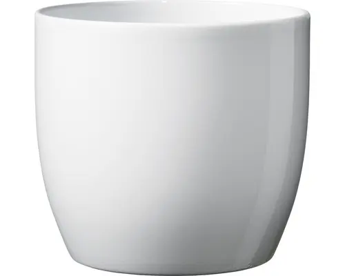 Blumentopf Soendgen Basel Keramik Ø 16 H 15 cm weiss glänzend