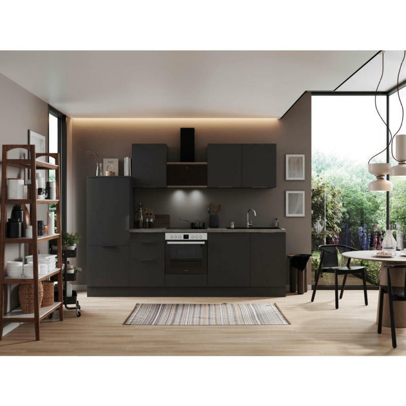 Küchenblock 280 cm in Grau