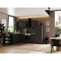 Eckk&uuml;che 175/280 cm in Grau