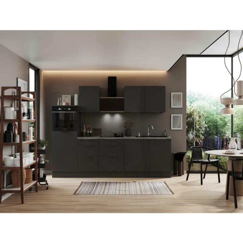 K&uuml;chenblock 280 cm in Grau