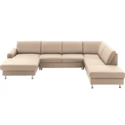 Wohnlandschaft in Echtleder Hellbraun