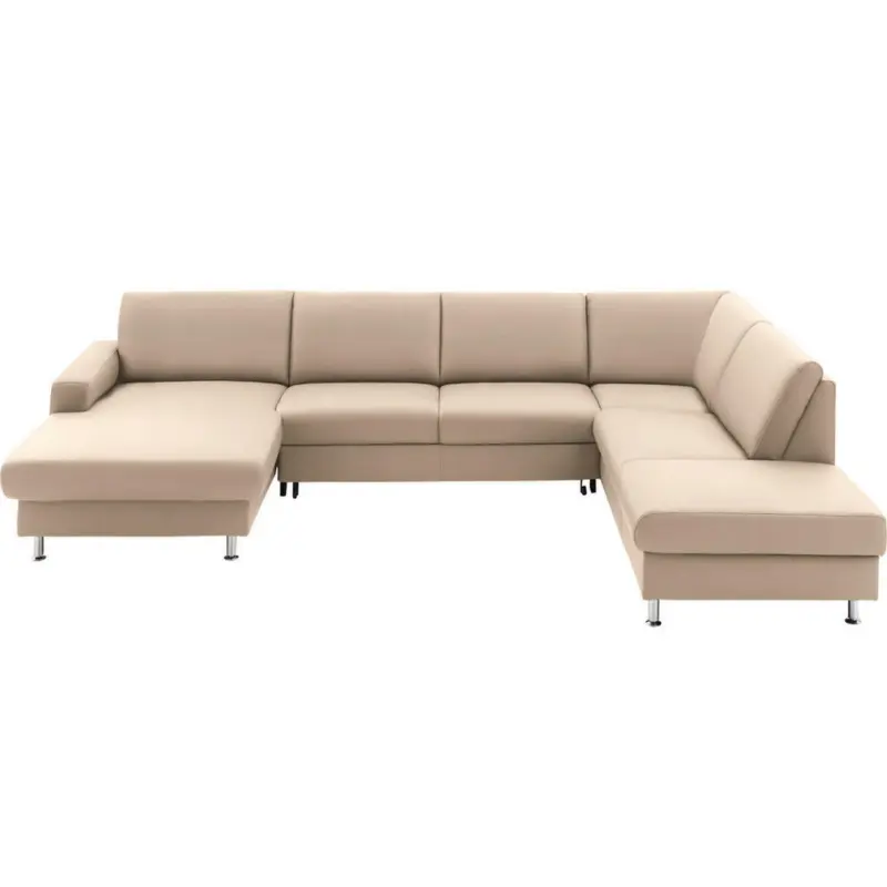 Wohnlandschaft in Echtleder Hellbraun