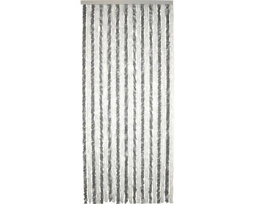 Türvorhang Flausch silber-weiss 90x200 cm