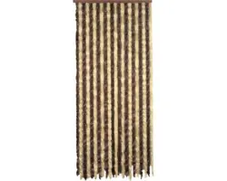 Türvorhang Flausch braun-beige 90x200 cm