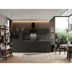 Küchenblock 310 cm in Grau
