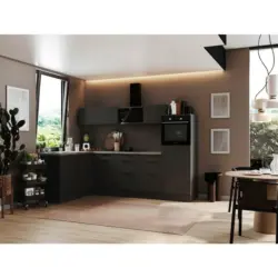 Eckk&uuml;che 175/280 cm in Grau