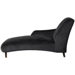 R&eacute;camiere in Samt, Velours Schwarz