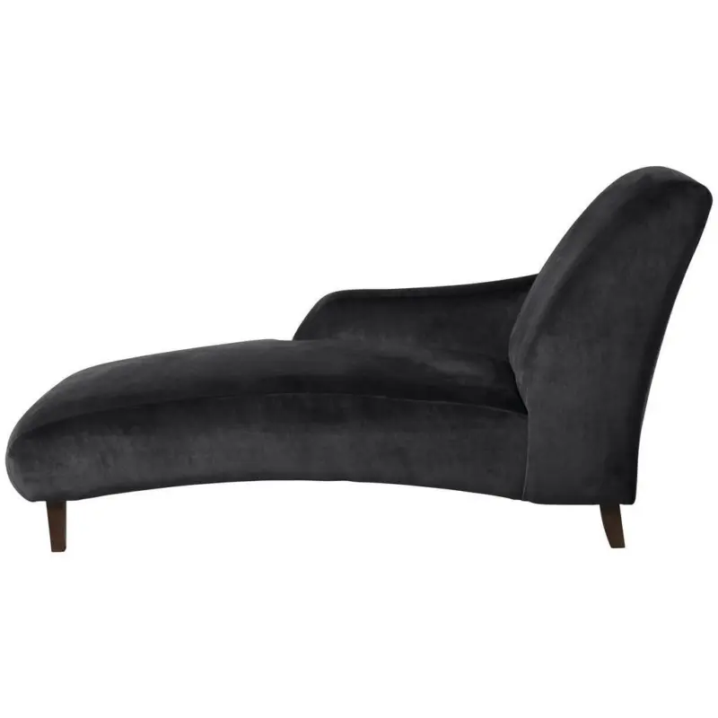 R&eacute;camiere in Samt, Velours Schwarz