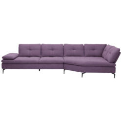 Ecksofa in Flachgewebe Lila