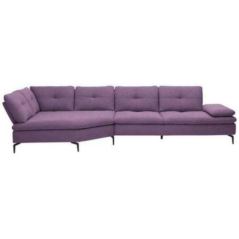 Ecksofa in Flachgewebe Lila