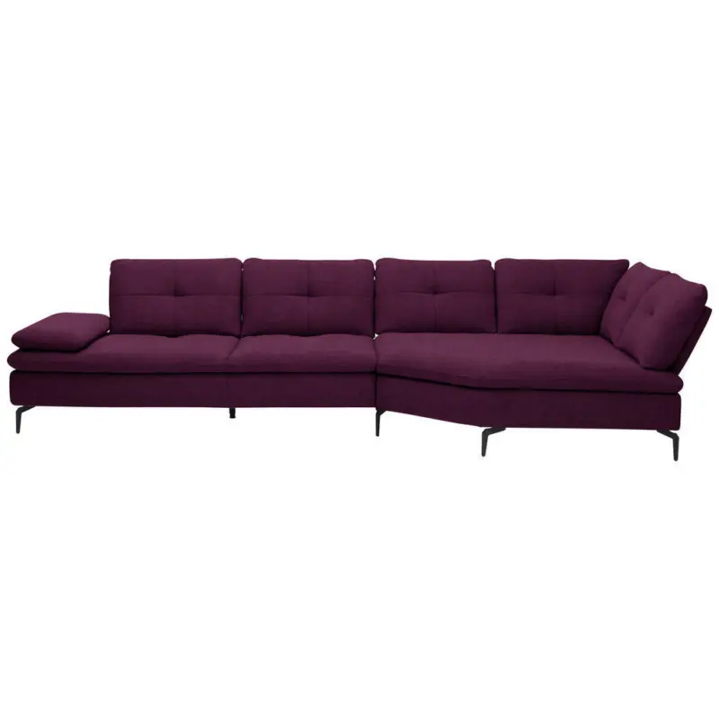 Ecksofa in Flachgewebe Violett