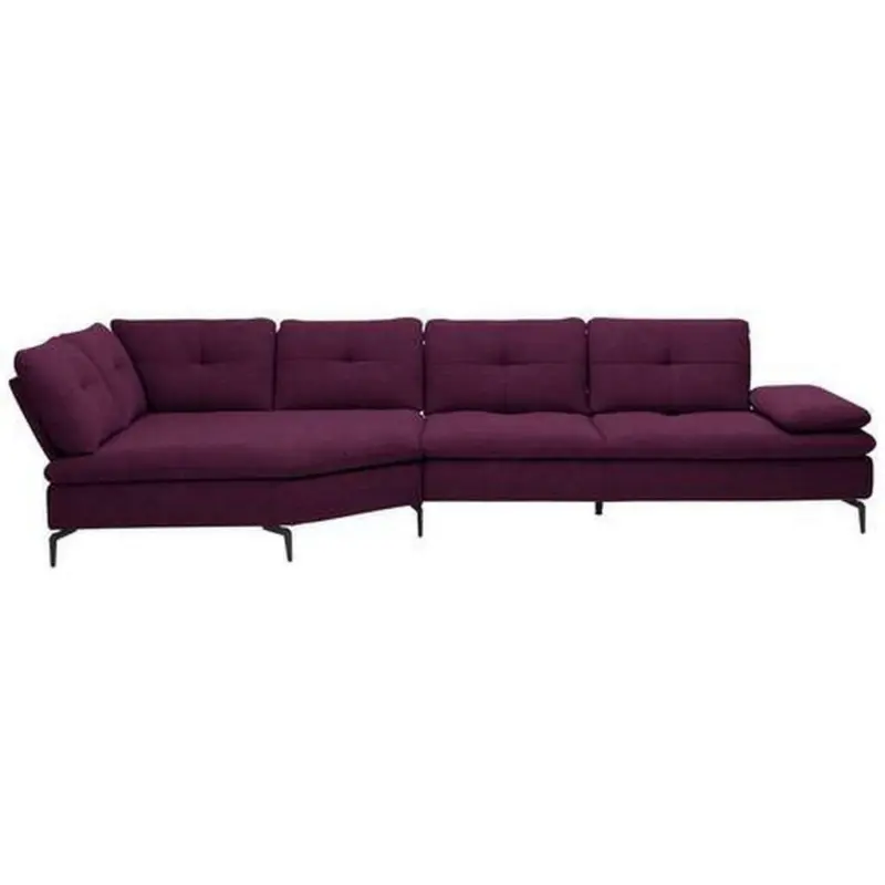 Ecksofa in Flachgewebe Violett