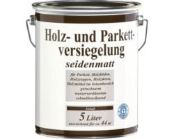 Holz- und Parkettversiegelung seidenmatt 5 l