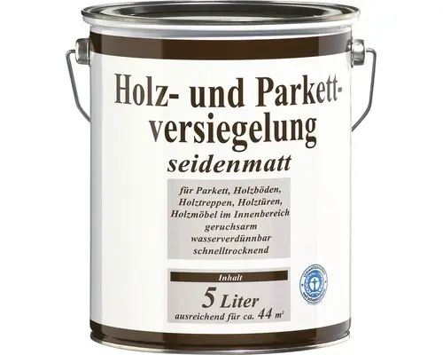 Holz- und Parkettversiegelung seidenmatt 5 l