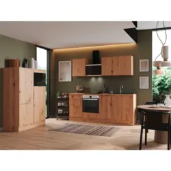 K&uuml;chenblock 340 cm in Eiche Artisan