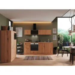 K&uuml;chenblock 340 cm in Eiche Artisan