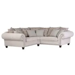Wohnlandschaft in Flachgewebe Beige