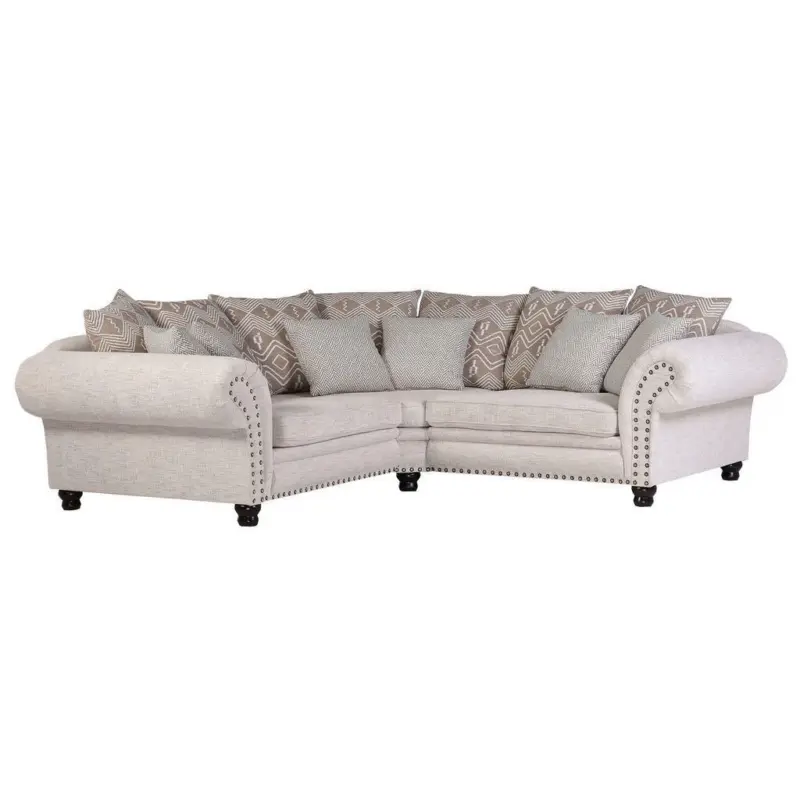 Wohnlandschaft in Flachgewebe Beige