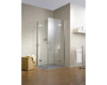 Hornbach Eckeinstieg mit Drehtür Schulte MasterClass 900x900x2000 mm Echtglas Klar hell chromoptik D202418 41 50 02 10 01 200