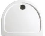 Hornbach Extraflaches Halbkreis-Duschwannen-Set Schulte D20058 96x82x3,5 cm weiß