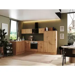 Eckküche 175/310 cm in Eiche Artisan