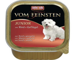 Hundefutter nass animonda vom Feinsten Junior mit Rind und Geflügel 150 g