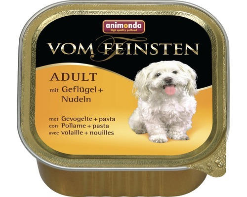 Hundefutter nass animonda vom Feinsten Adult mit Geflügel und Nudeln 150 g