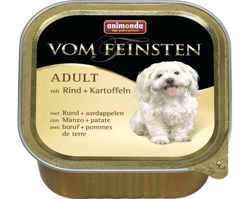 Hundefutter nass animonda vom Feinsten Adult mit Rind und Kartoffeln 150 g