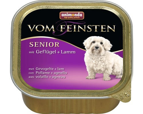 Hundefutter nass ANIMONDA vom Feinsten Senior mit Geflügel und Lamm 150 g