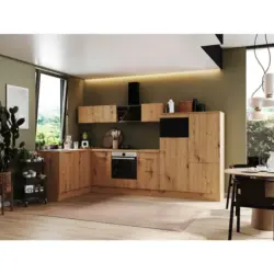 Eckk&uuml;che 175/340 cm in Eiche Artisan