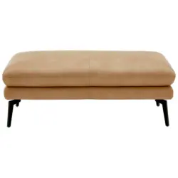 Hocker in Leder Honig