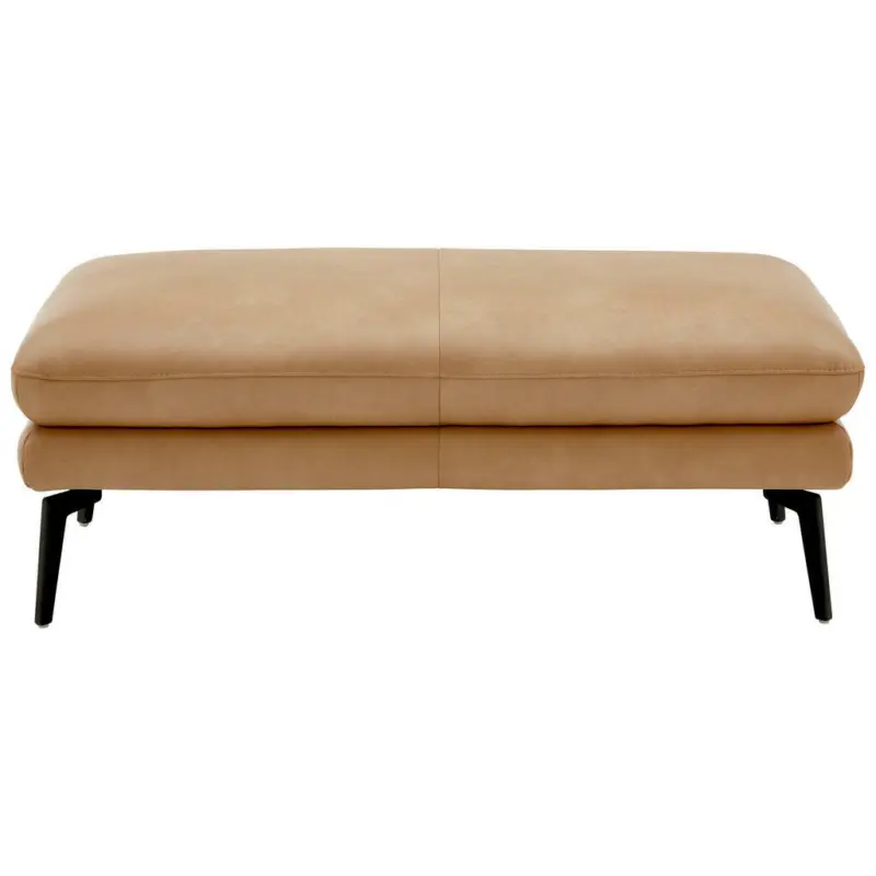 Hocker in Leder Honig