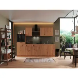 Küchenblock 280 cm in Eiche Artisan