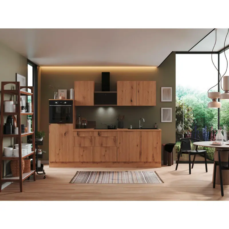 Küchenblock 280 cm in Eiche Artisan