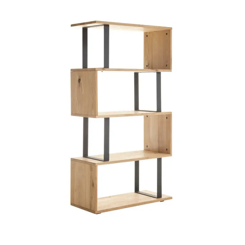 Regal 80/148/35 cm Schwarz, Eichefarben