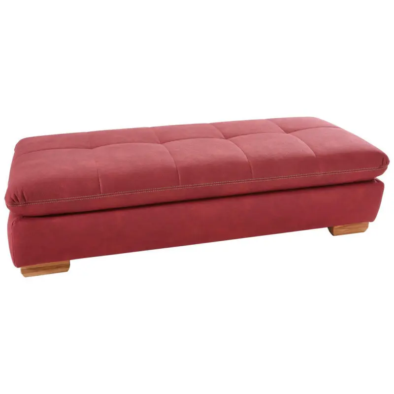 Hocker in Textil Bordeaux