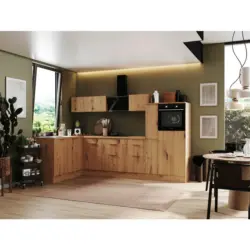 Eckküche 175/310 cm in Eiche Artisan