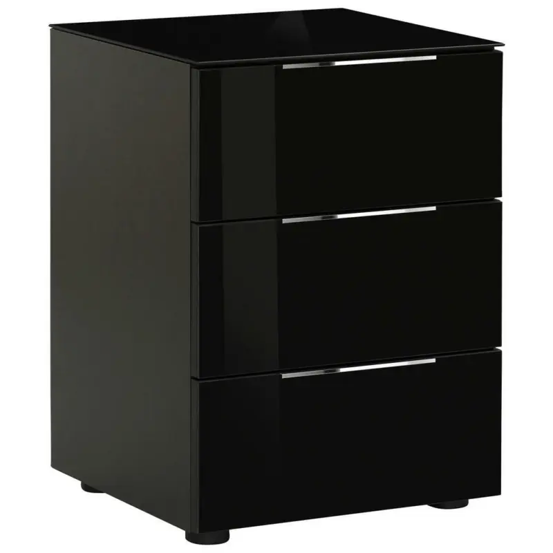 Nachtk&auml;stchen in Schwarz